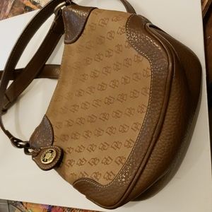 1Dooney Bourke cross body bag and 1 Lemon Yellow leather bag with bow